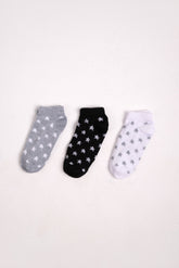 Boys’ Cotton Socks Pack – Star Print Assorted (3 Pairs)